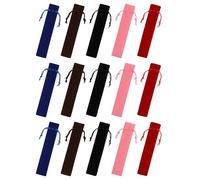 NOLITOY 50pcs Velvet Pen Pouch Drawstring Single Pen Holder Bag for Organizing Writing Tools and Protecting Suitable for Business Supplies and Can Be Put in Purse