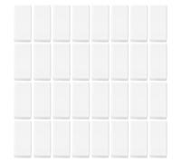 NOLITOY 50pcs White Rectangular Erasers for Artists Sketching and Drawing, Japanese Art Supplies, Standard Pencil Erasers for School Classroom and Office Use