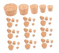 NOLITOY 50pcs Wood Cork Bottle Stoppers Wine Bottle Sealing Plugs for Wedding DIY Crafts and Beer Natural Wood Material with Secure Airtight Closure