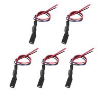NOLITOY 5Pcs 12V Capacitor Rectifier Filter Cable for Car Rearview Camera Backup Signal Relay, Auto Reverse Light Rectifier for Vehicle Camera Signal Modification
