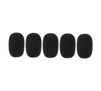 NOLITOY 5Pcs Black Sponge Microphone Covers Professional Windscreen Caps for Gooseneck Mics Protective Voice Tube Covers Compatible with Handheld Microphones