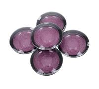NOLITOY 5PCS Compact Round Lash Containers with Clear Lids and Black Base Portable False Eyelash Storage Boxes Cosmetic Lash Cases for Travel and Daily Use Water-Resistant Design for