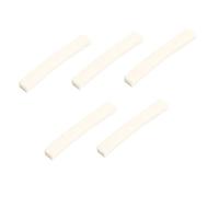 NOLITOY 5pcs Curved Bone Nut Blanks for Electric Guitar Replacement Sturdy Lightweight Wear-resistant String Support for Clearer Tone Compatible with Vintage Instruments for Cool Guitar