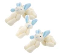 NOLITOY 5Pcs Cute Fuzzy Rabbit Stuffed Animal for Bedroom Living Room Office Decoration Easter Birthday