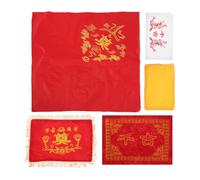 NOLITOY 5pcs Funerary Casket Covers Cloth for Memorial Service Ashes Bag Funeral Accessories Including Temporary Urn Bag and Ash for Human