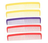 NOLITOY 5pcs Giant Oversized Comb Props for Halloween Carnival and Stage Performances Durable Lightweight Wide Tooth Clown Hair Styling Prank Accessories Red Yellow Purple