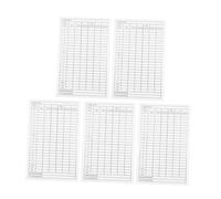 NOLITOY 5Pcs Golf Score Sheets Coated Paper Scorecards Portable Score Record Tool Lightweight Competition for Golfers