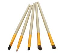 NOLITOY 5pcs Handle Eyeshadow Brush Set Eye Makeup Kit for Beginners and Professionals Variety of Shapes for Precise Application and Use Random Color