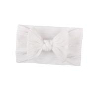 NOLITOY 5PCS Headband Soft Textured Nylon Bowknot Hair Accessory for Breathable Comfortable Headdress in White Beige Flesh Pink Mint Green Grey for Shower Birthday Family Photos