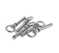 NOLITOY 5pcs Heavy Duty Stainless Steel Dog Tie Out Stakes Outdoor Lawn Anchors for Secure Pet Tethering Portable Ground Anchors Suitable for All Cable Leash and Chain Use