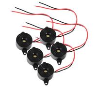 NOLITOY 5pcs High Decibel Piezo Electronic Buzzer Leads Portable Sound Indicator Alert for Circuit Alarms and Automotive Equipment