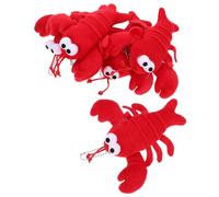 NOLITOY 5pcs Lobster Plush Keychains Soft Cute Crab Doll Bag Charms for Women Backpack Accessories