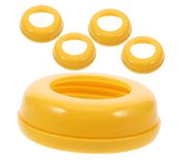 NOLITOY 5pcs Milk Bottle Collar Hoop Reusable Plastic Screw Rings for Wide Neck Bottles Durable and Safe Replacement Sealing Accessories with Fit Easy to Use for Supplies