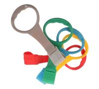 NOLITOY 5pcs Plastic Baby Pull up Rings for Playpen and Baby Activity Areas, Encourage Standing and Walking Practice, Stimulate Visual Development, Toddler Training Tool