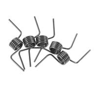 NOLITOY 5Pcs Refrigerator Door Spring Hinge Replacement, 1.3-10-40 Metal Coil Torsion Spring for Fridge and Freezer, Universal Small Double Leg Torsion Appliance Repair Parts