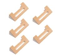 NOLITOY 5pcs Sanxian Bridge Replacement Parts Handmade Hollow Aged Bamboo Design Professional Asian Instrument Components for Enhanced Acoustic Sound and Versatile Performance
