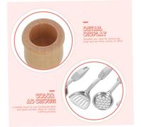 NOLITOY 5pcs Scale Miniature Dollhouse Kitchenware Realistic Mini Kitchen Tools for Pretend Play and Micro Scene Photography Detailed Dollhouse Accessories for Creative Imaginative Fun
