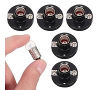 NOLITOY 5pcs Screw Light Holder Bulb Base for Physics Experiment School Teaching Electrical Lab Supplies Material