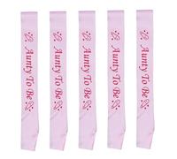 NOLITOY 5pcs Shower Party Sashes Premium Cloth Shoulder Bands for Birthday Decorations Playful and Elegant Shower Etiquette Accessories