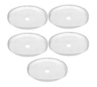 NOLITOY 5pcs Stainless Steel Mesh Screens Mesh Filter for Coffee Press and Tea Makers Reusable Replacement Parts for Enhanced Brewing and Even Water Flow Distribution