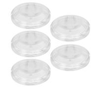 NOLITOY 5pcs Transparent Plastic Eyelash Storage Boxes Portable Eyelash Organizer Cosmetic Container for Home Beauty Salon Travel
