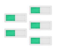 NOLITOY 5PCS Vacant Occupied Slider Privacy Door Signs 3x7cm White Square Non-verbal Restroom Meeting Room In Use Do Not Disturb Indicator for Office Hotel