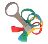 NOLITOY 5pcs Walking Pull Ring Playpen Cribs Pull up Rings for Boy Girl Bed Boys and Girls Walking Assistant Cribs Hanging Training