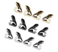 NOLITOY 6 Pairs High Heel Tip Covers Shoe Pointed Toe Protector Boot Protector Protective Cover for High Heels Extend Shoe Life with Stylish Gold Silver Black Caps