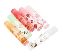 NOLITOY 6 Pcs Fruit-flavored Transparent Lip Gloss Moisturizing Lipsticks Lip Pomades Hydrating Suitable for All Skin Types gift for for for for for for Pack