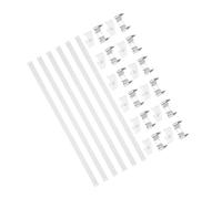 NOLITOY 6 Pcs U Shape LED Aluminum Channels with Milky Frosted Covers End Caps Metal Mounting Clips for Wall LED Cover Wire Management Soft Light Diffusion Aluminum Strip Housing