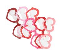NOLITOY 6 Pcs Valentines Day Heart-shaped Paper Glasses Party Decorations Easy to Wear Costume Photo Booth Props for Valentine Wedding Party Favors