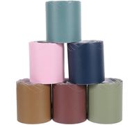NOLITOY 6 Rolls Scalloped Bulletin Board Border Trim in Random Colour Paper Material, Sturdy and Fade Resistant, for Classroom Decorations and DIY Projects Random Color