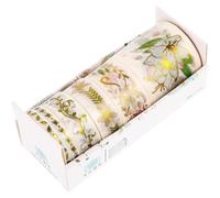 NOLITOY 6 Rolls Washi Tape for Scrapbooking and DIY Projects, Ancient Style Decorative Adhesive Tapes, 2 Meters Each, Wide Usage and Hand Tearable, for Crafting and Diary Decoration