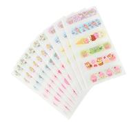 NOLITOY 60Pcs Breathable Adhesive for Wounds Flexible PE Material Fingertip with Cute Cartoon Designs Plasters for Boys Wound Protection