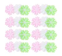 NOLITOY 60pcs Christmas Embroidered Snowflake Applique Patches, Random Color Fabric Iron-on Sew-on Patches for DIY Garment Accessories, Holiday Sewing and Craft Decorations