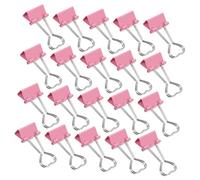 NOLITOY 60pcs Pink Heart Shaped Metal Binder Clips with Strong Grip Long Tail Design for Office and Student Paperwork Cute Decorative File Folders and Love Paper Clip Organizers