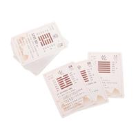 NOLITOY 64pcs I Ching Cards Complete Hexagram Deck Use Divination Tool for Beginners Chinese Culture Insight Meditation and Fortune Telling