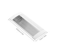 NOLITOY 6pcs Aluminum Alloy Recessed Finger Flush Door Pulls Hidden Sliding Barn Door Handles for Cabinets Wardrobes Sturdy Concealed Hardware with Easy Installation Rectangular Design for