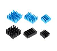 NOLITOY 6pcs Anodized Heat Sink Radiators for Electronic Ic Board Cooler with Adhesive Tape Lightweight Cooling for Power Devices and Leds