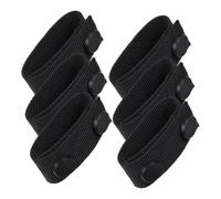 NOLITOY 6Pcs Black Nylon Duty Belt Keepers Outdoor Waistband Loops for Camping Hiking Security Officers Construction Workers Load Bearing Accessories