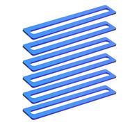 NOLITOY 6pcs Blue Guided Reading Rulers for Dyslexia - Reading Guide Overlays and Tracking Strips - Line Reader Bookmarks for ’ Home Study and Visual Assistance