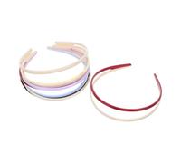 NOLITOY 6pcs Candy Color Splicing Teeth Comb Headbands Non-slip Hard Plastic Hair Hoops for Women Hair Updo Accessories for Home Travel Work