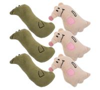 NOLITOY 6pcs Cat Chew for Indoor Cats - Plush Soft Snake and Kangaroo Interactive Chewing Set with Catnip - Small Reusable Pet for Kitten Exercise and Teething