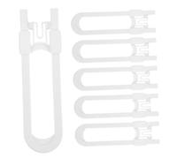 NOLITOY 6pcs Child Proof Cabinet Locks Adjustable U-Shaped Safety Latches for Kitchen Drawers Cupboards Fridge Baby Safety Locks with Unique Unlocking System