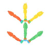 NOLITOY 6pcs Colorful Seaweed Diving for Pool Games Summer Water Sports Soft Plastic Sinkers for Swimming Practice and Fun Random Color