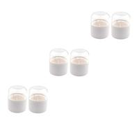 NOLITOY 6pcs Cosmetic Egg Box Makeup Sponge Holder Organized Storage Portable Case
