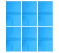 NOLITOY 6pcs Double Pocket Presentation Portfolio Folders, Plastic Folders for Documents with Foldable Structure and Space-Saving Design, for Office and Document Distribution, Letter Size