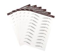 NOLITOY 6pcs Eyebrow Transfer Stickers Natural Simulated False Brows for Women Easy to Apply Microblading Tattoo Alternative with Color and Skin-friendly Material