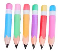 NOLITOY 6PCS Giant Inflatable Pencil Balloons PVC School Season Decoration for Back to School Classroom Hanging Photo Props Birthday Party Favor