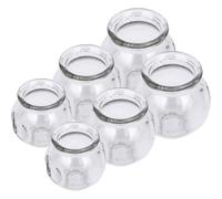 NOLITOY 6pcs Glass Cupping Cups for Home Use, Practical Therapy Tool to Dispel Wind and Dampness, Thickened Glass Material Suction Cups Suitable for Relaxation and Pain Relief